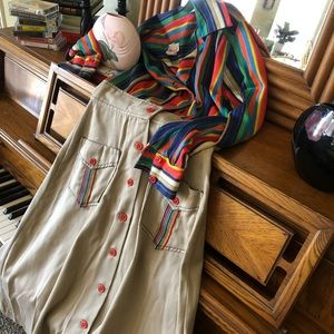 VINTAGE 1960s-1970s COLLARED DRESS